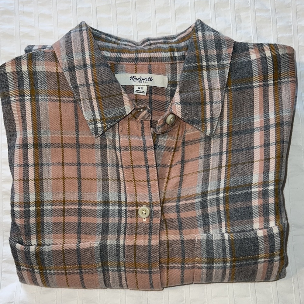 MADEWELL flannel button down - Picture 3 of 8